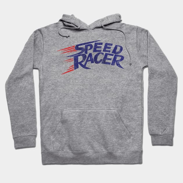 BLUE RETRO SPEED RACER 80S Hoodie by mobilmogok99